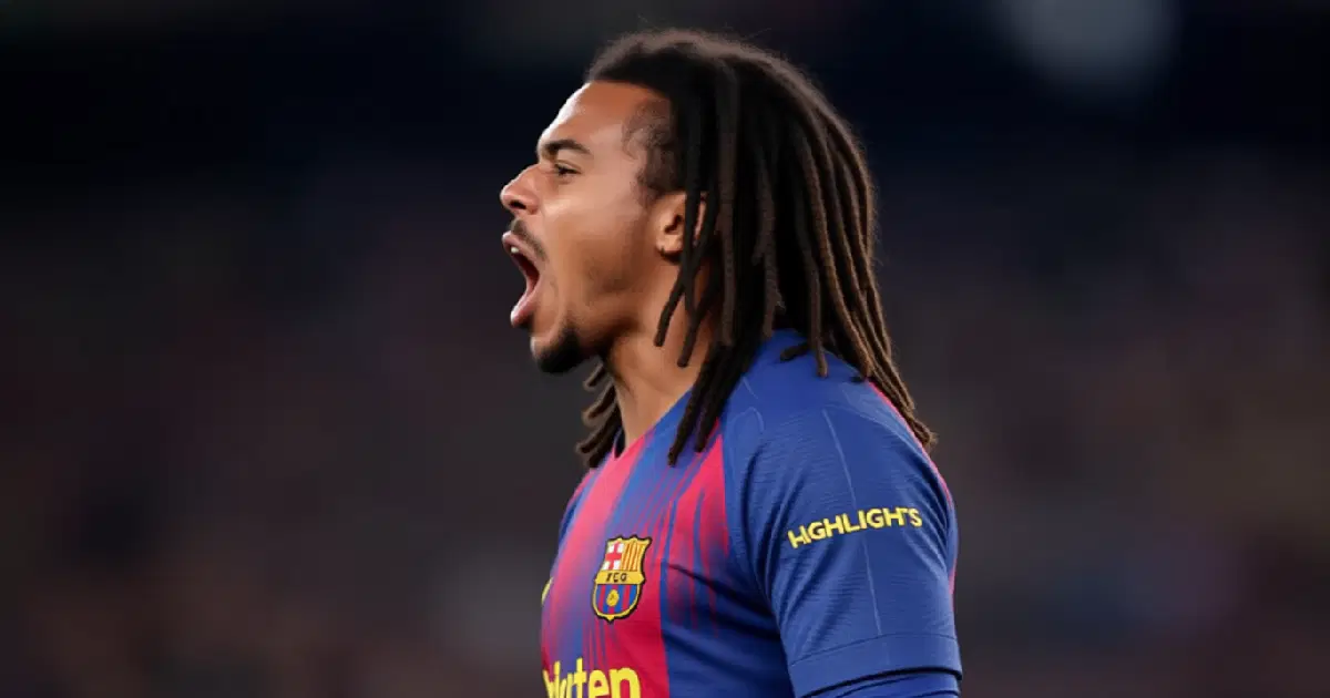 Кунде оформил дубль в матче с Айнтрахтом, выведя Барселону вперёд